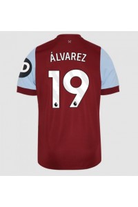 West Ham United Edson Alvarez #19 Jalkapallovaatteet Kotipaita 2023-24 Lyhythihainen